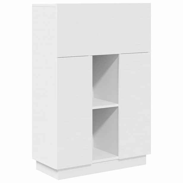 vidaXL Stůl Bílá 71,5 x 31,5 x 106,5 cm Kompozitní dřevo
