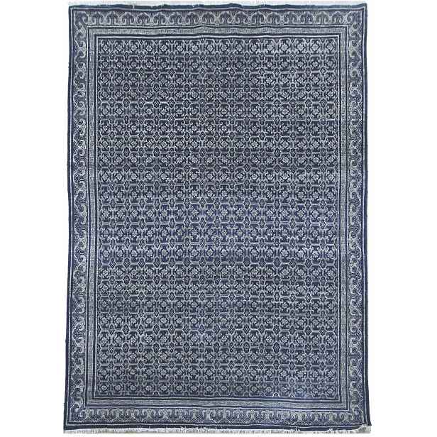 Ručně vázaný kusový koberec Diamond DC-OC Denim blue/silver, 180x275, modrá, chodba / předsíň, Diamond Carpets India