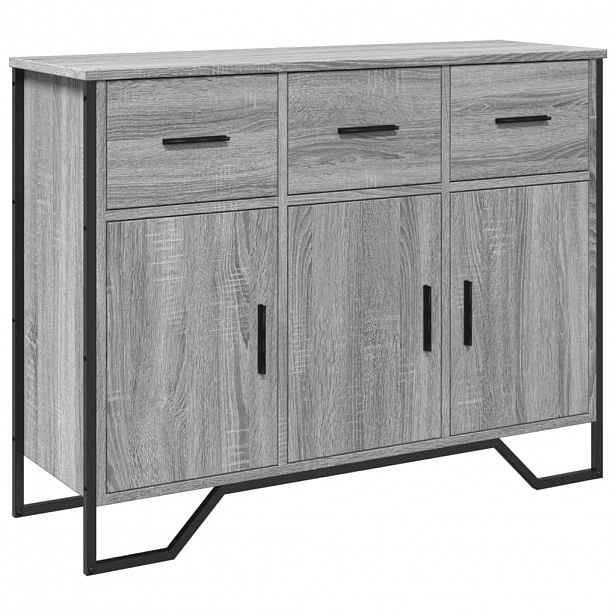 vidaXL Příborník šedý sonoma 97 x 32,5 x 74,5 cm kompozitní dřevo