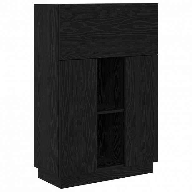 vidaXL Stůl Černý dub 71,5 x 31,5 x 106,5 cm Kompozitní dřevo