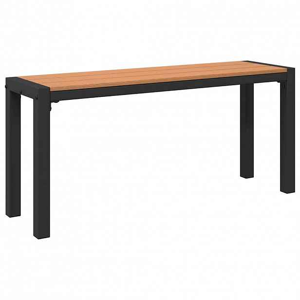 vidaXL Zahradní lavice Hnědá 100 x 28 x 45cm Ocel