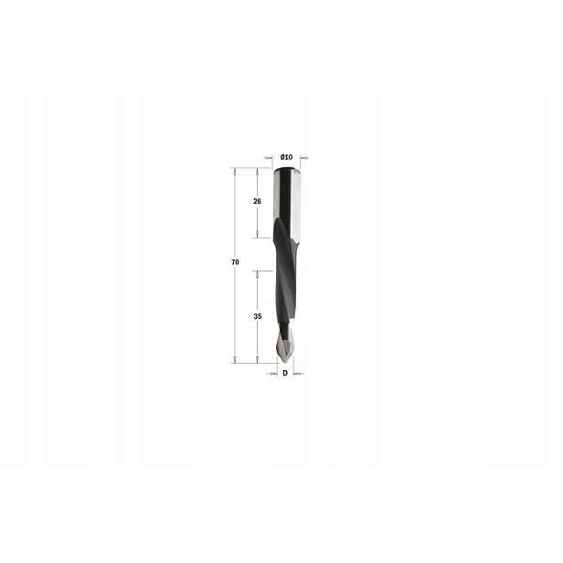 Cmt 314.080.41 Vrták P Hw D=8 I=35 L=70 S=10x26 Rh Xtreme-hw