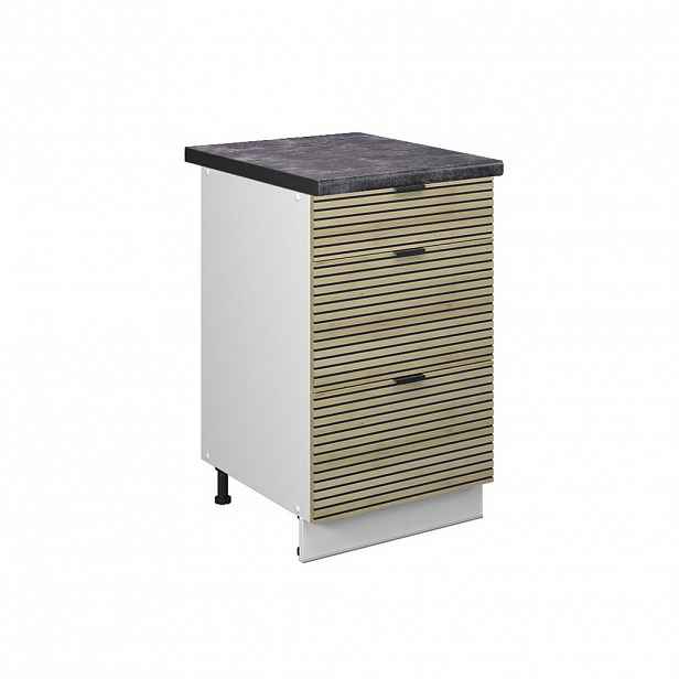 Vicco SPODNÍ SKŘÍŇKA KUCHYŇSKÉ LINKY Fame-Line Dubový panel 50 cm , PD Antracit