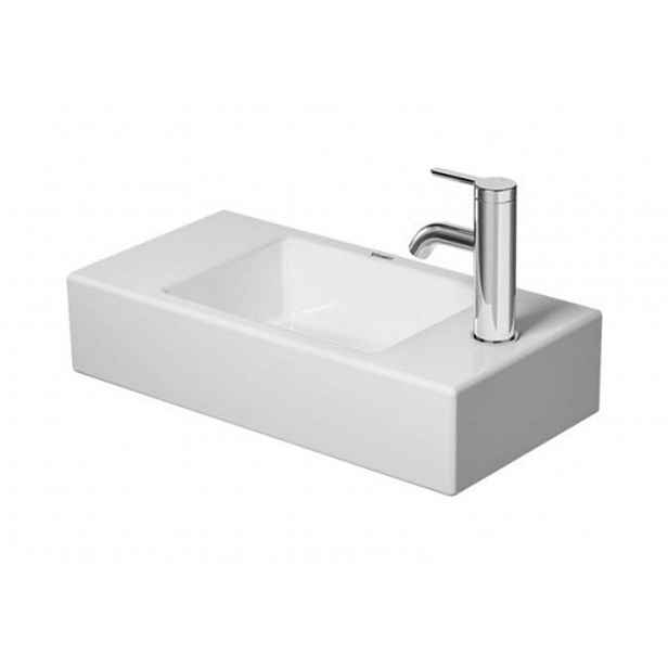 Duravit Vero Air - Umývátko 50x25 cm, bez přepadu, otvor pro baterii vpravo, bílá 0724500008