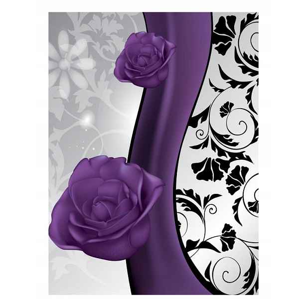 Fototapeta Fialové růže abstrakce elegance vinylová 184x254 lepidlo