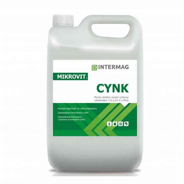 Mikrovit Zinek Zn 5L Intermag koncentrované hnojivo pro růst úrody