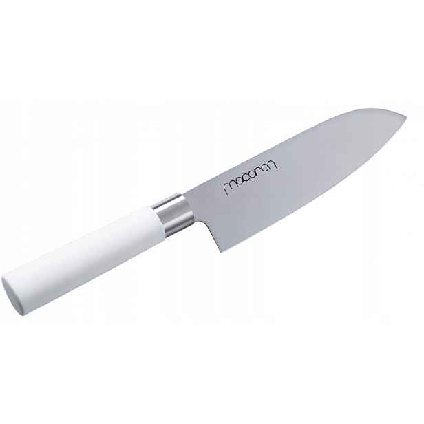 Nůž Santoku Satake Macaron White 17 cm japonský Bílá ocel ocel