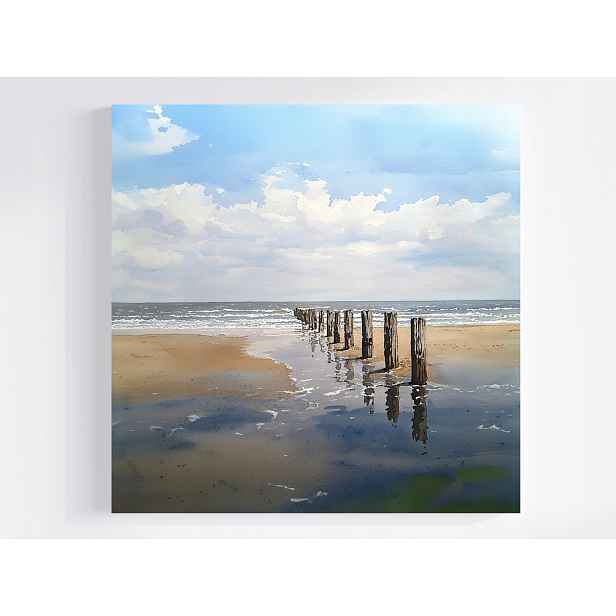 Obraz Na Plátně Canvas Pláž Moře Pale Vlnolam Baltská Příroda 50x50