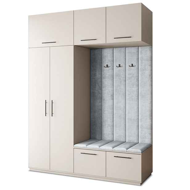 MASSENO MODERNÍ PŘEDSÍŇOVÁ SKŘÍŇ REMA, 180/240/60 cm, kašmírová