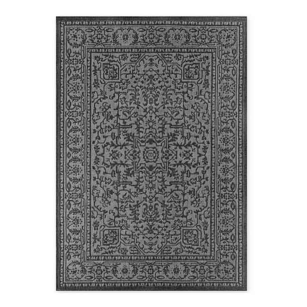Černobílý vnitřní a venkovní koberec 200x290 cm Duet Kona – NORTHRUGS