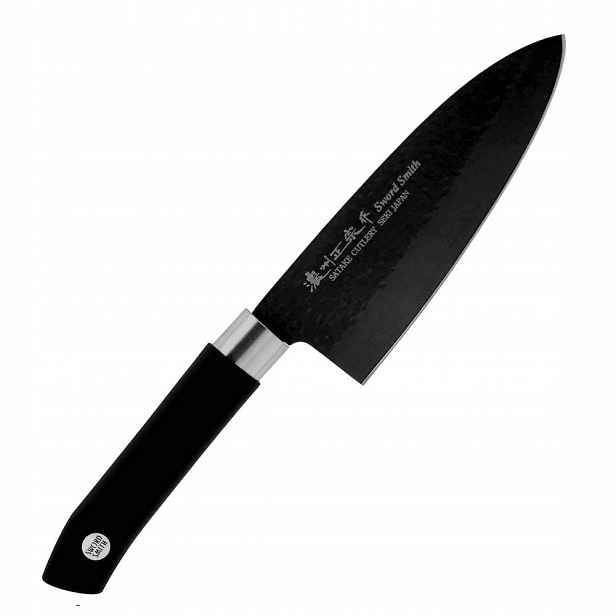 Satake nůž Sword Smith Black Japonský Nůž Deba na filetování 16 cm