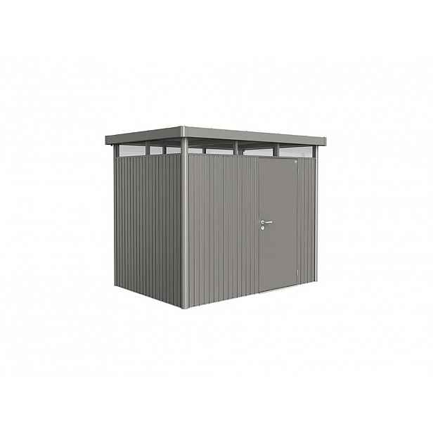 Domek na nářadí Biohort HIGHLINE H2, šedý křemen, jednokřídlé dveře BH88030