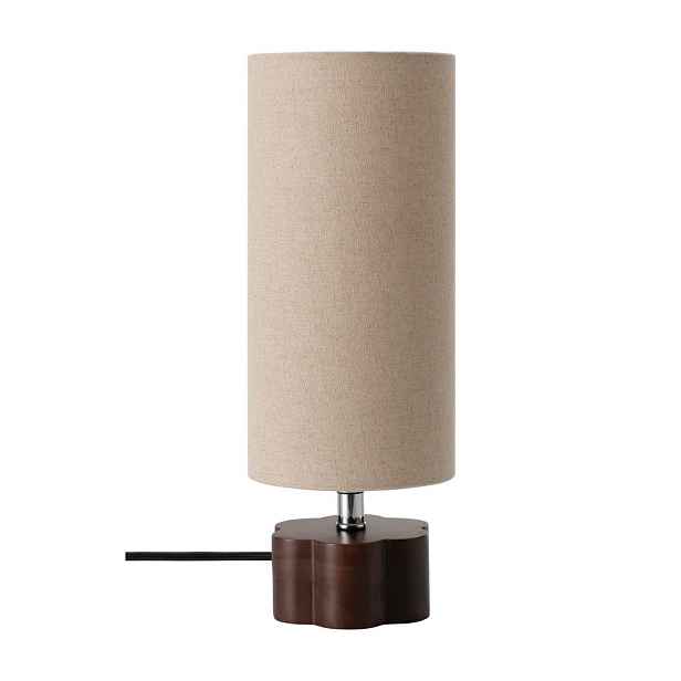 Hnědá/béžová lněná stolní lampa (výška 33,5 cm) Joline – Ellos Home