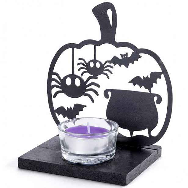 Kovový svícen DÝNĚ HALLOWEEN