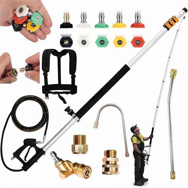 Teleskopický Nástavec 1-5-6,3 M Pro Čistič Karcher Hd Hds 4000PSI Pás 5 Trysek Hq