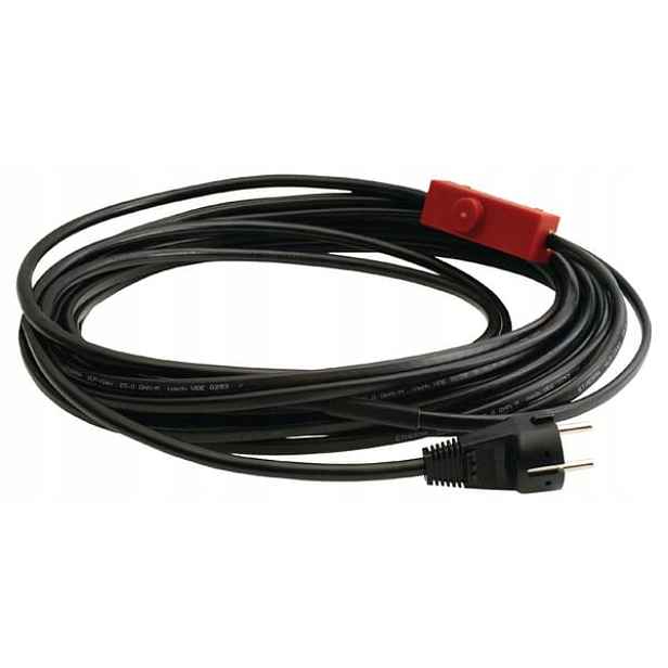Topný kabel s termostatem, 18 m WE223589