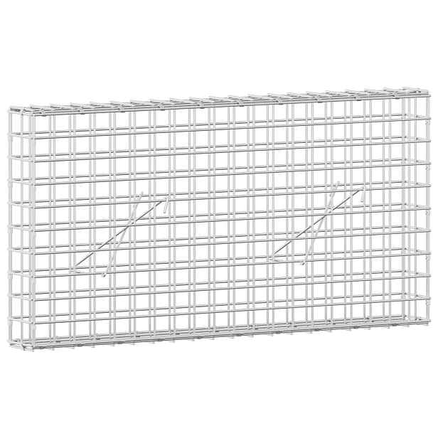 vidaXL Gabion s drátem 5 mm a síťkou 5x5 cm 100x10x50 cm