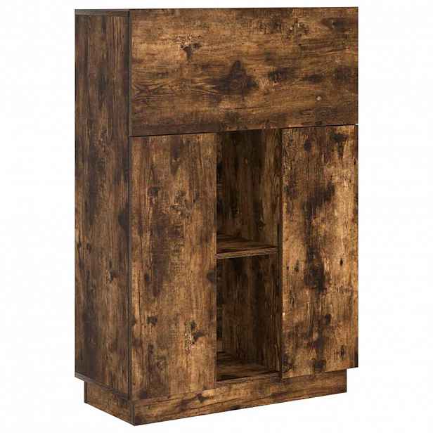 vidaXL Stůl Kouřový dub 71,5 x 31,5 x 106,5 cm Kompozitní dřevo