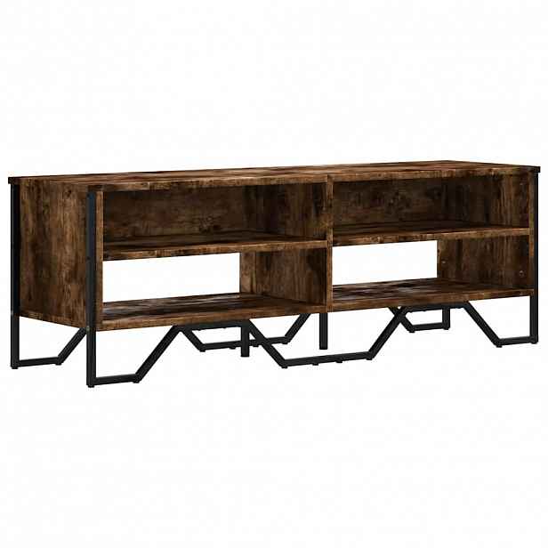 vidaXL TV skříňka kouřový dub 122 x 34 x 41 cm kompozitní dřevo
