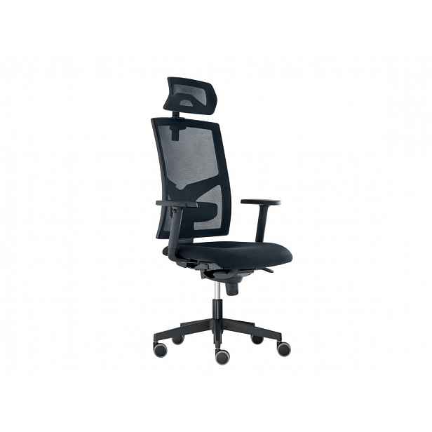 Kancelářská židle GAME ŠÉF, černá - výška: 119-144 cm