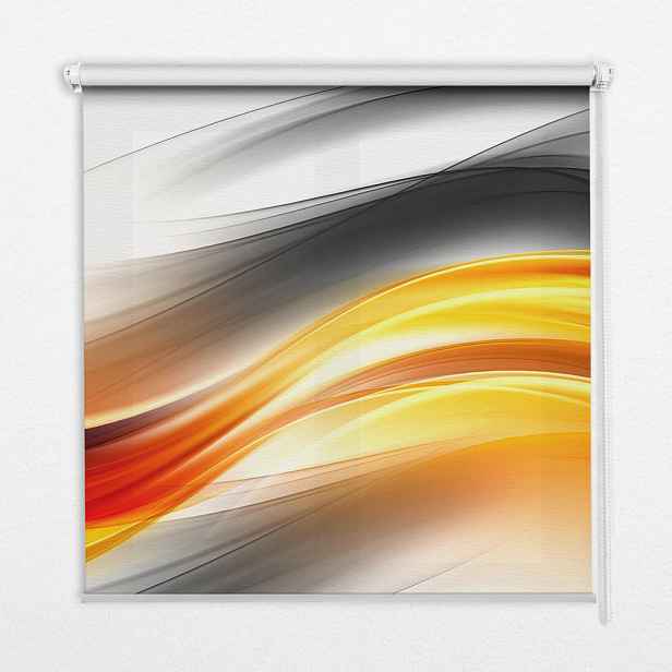 TULUP VNITŘNÍ roleta - okenní roleta - roleta - 70x140 cm - Oranžové vlny