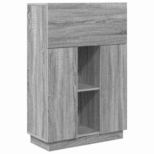 vidaXL Stůl Šedá Sonoma Kompozitní dřevo 71,5 x 31,5 x 106,5 cm