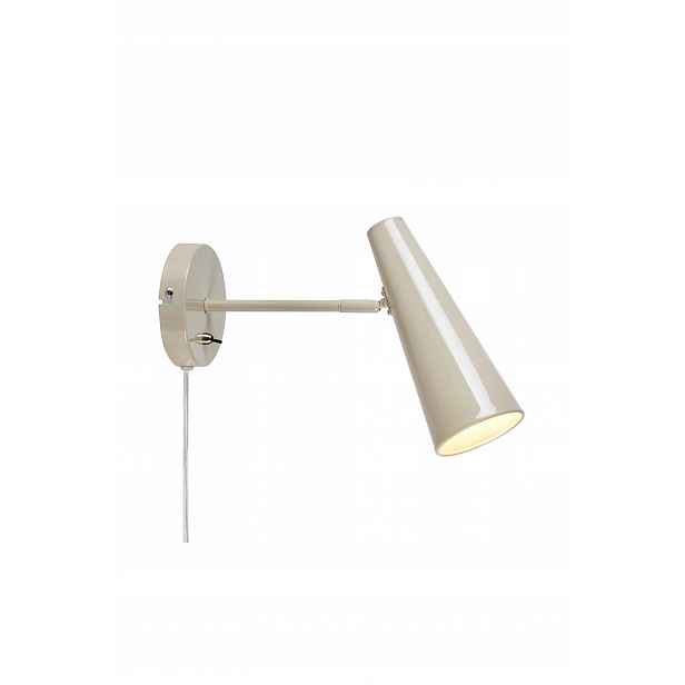 Moderní šedobéžová nástěnná lampa s vypínačem pro E14 108992 Markslojd