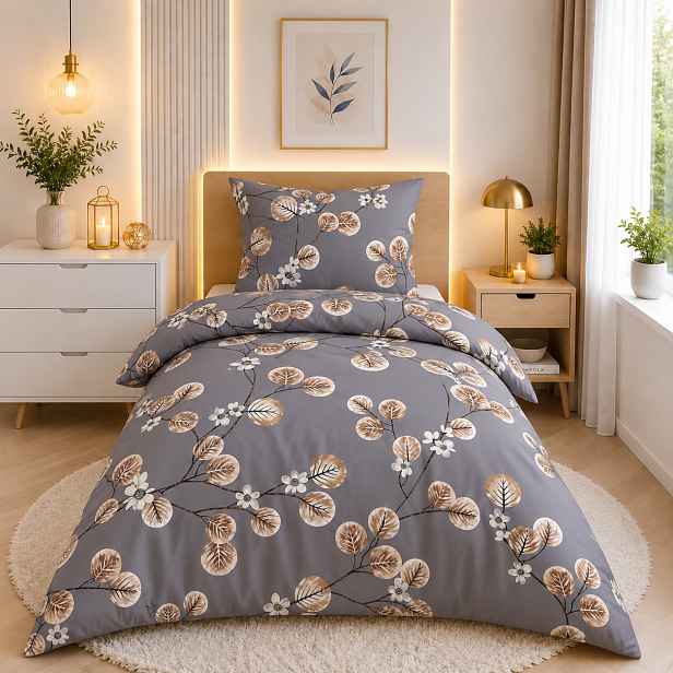 TOP Bavlněné povlečení Deluxe 140x200+70x90 Zlatý podzim