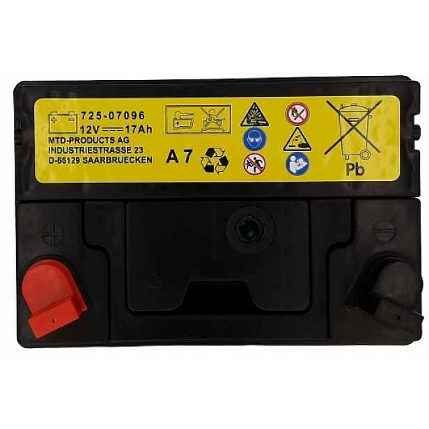 Akumulátor pro traktor Mtd 725-07096 17Ah 230A 896 U1 Originál