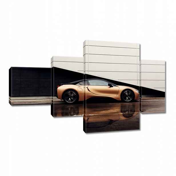 Obraz 130x80 Zlaté Bmw Auto