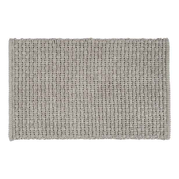 Šedá textilní koupelnová předložka 50x80 cm Ecoli – Wenko