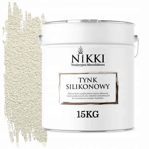 Silikonová Fasádní Omítka Bílá Zlomená V Béžové Barvě F771 15KG Granulace 3.0mm