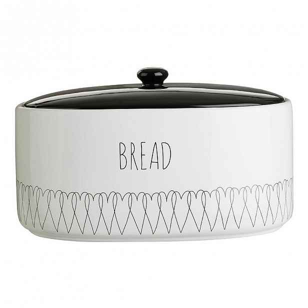 Dóza na chléb z dolomitu Premier Housewares Heartlines, 32 x 22 cm
