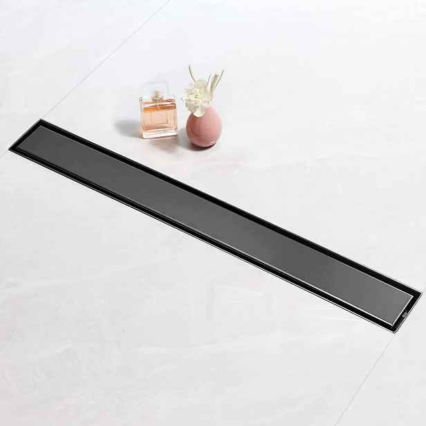 Lineární Odtok 100 cm Černý Lineární odvodnění Sanite Nerezová Ocel