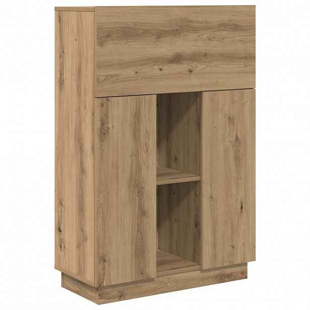 vidaXL Stůl Artisanový dub Kompozitní dřevo 71,5 x 31,5 x 106,5 cm