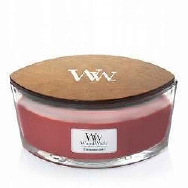 WoodWick Cinnamon Chai vonná svíčka elipsa s dřevěným knotem