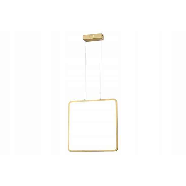 Závěsné Led svítidlo moderní zlaté čtvercové 40 cm 4000K Reality