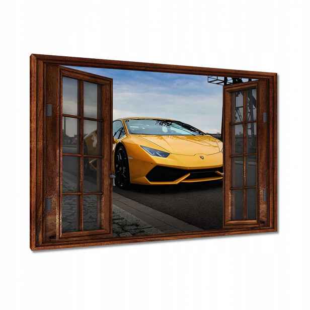 Obrazy 120x80 Žlutý sportovní automobil
