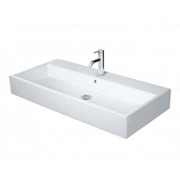 Duravit Vero Air - Umyvadlo nábytkové 100x47 cm, s přepadem, otvor pro baterii, bílá 2350100027