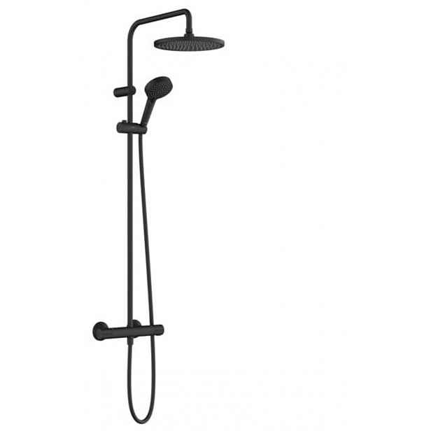 Sprchový systém Hansgrohe Vernis Blend na stěnu s termostatickou baterií matná černá 26428670