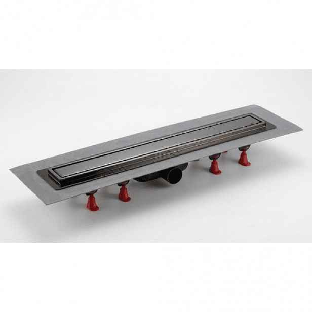 Sprchový žlab SAT Aurum 65 cm broušená gun metal mat plný SATZLAB70BGM