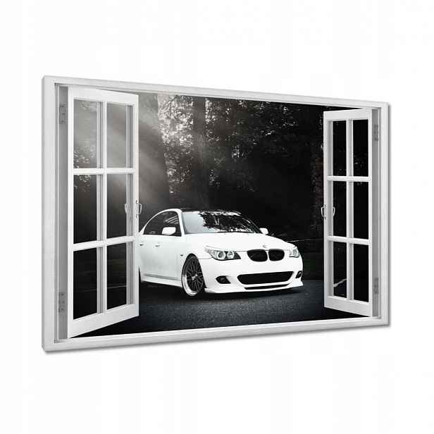 Obrazy 120x80 Bílé Bmw Šedé Auto