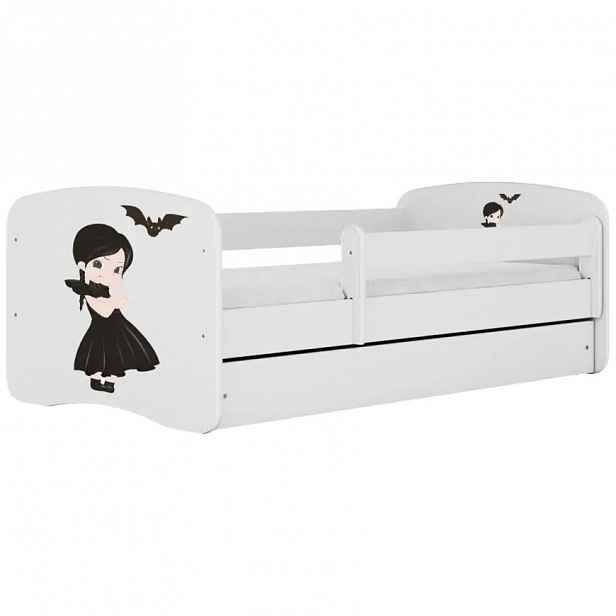 Dětská postel Babydreams+SZ+M bílá 80x180 Malá čarodějka