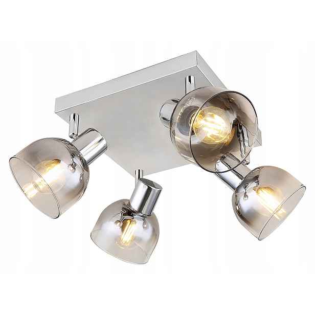 Stropní svítidlo chrom kouřové sklo E14 4x40W Tarien 3250 Rabalux