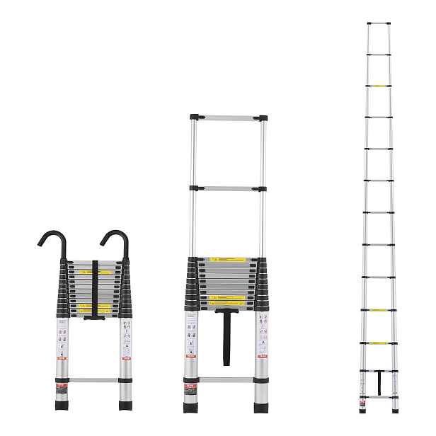 Žebřík Hliníkový Vevor ML-1062P 6,2 M 170 Kg Lehký