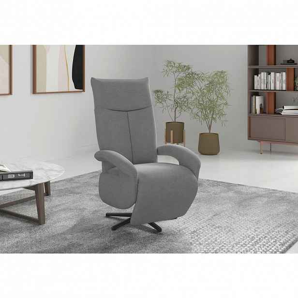 Sit & More RELAXAČNÍ KŘESLO, textil, šedá