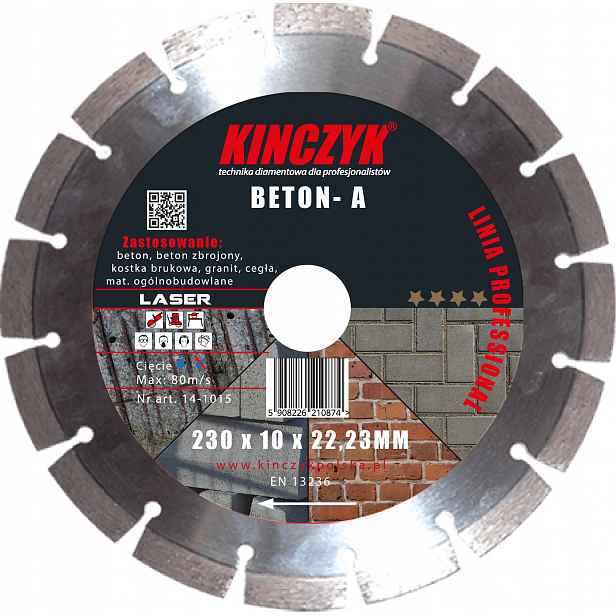 Betonový Štít Kińczyk Professional 150 MM