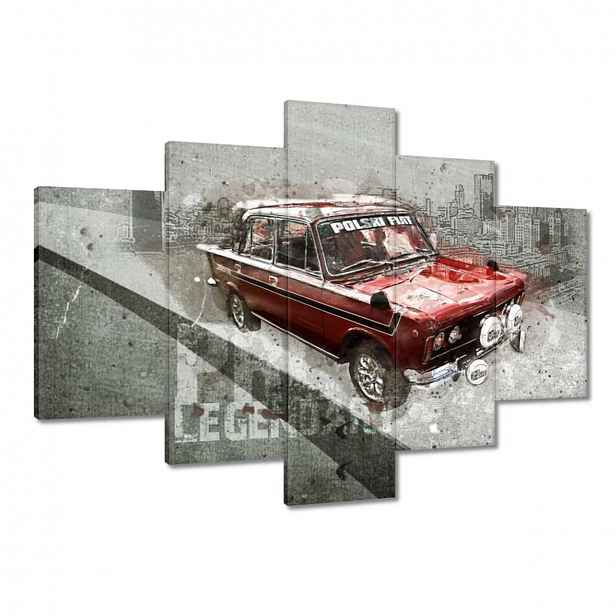 Obrazy 150x105 Červený Velký Fiat 125p