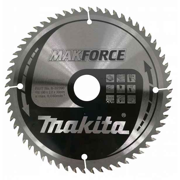 Řezný Kotouč Makforce 190*30MM 60Z B-32390 Makita