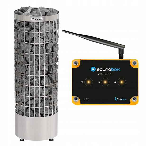 Sada do sauny Kamna Harvia PC110E 10,8 kW WiFi ovladač SaunaBox Pro
